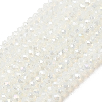 Crystal Glass Rondelle Beads Strands LS-EGLA-F049C-01-1