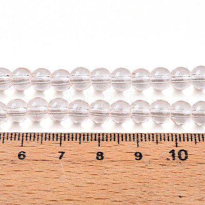 Baking Paint Transparent Glass Beads Strands LS-DGLA-N006-6mm-02-1