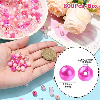 DIY Pink Series Necklace & Bracelet Making Kits DIY-CJ0001-76-1