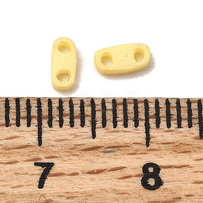 2-Hole Baking Paint Glass Seed Beads SEED-S023-17A-12-1