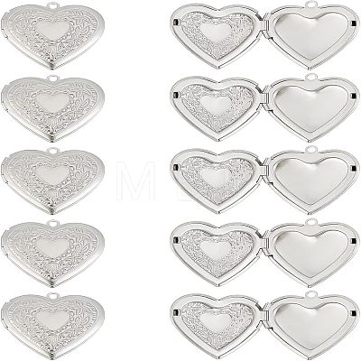 Unicraftale 304 Stainless Steel Locket Pendants STAS-UN0017-48P-1