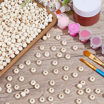 800Pcs Natural Unfinished Wood Beads WOOD-PA0001-58-1
