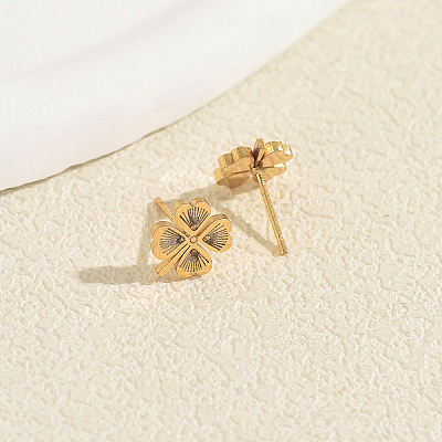 201 Stainless Steel Stud Earrings for Women GD6103-2-1