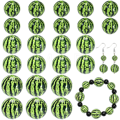 30Pcs 3 Styles Opaque Acrylic Beads MACR-PA0001-68-1