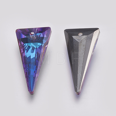 K9 Glass Rhinestone Pendants GLAA-K034-J04-1