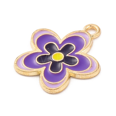 Alloy Enamel Pendants ENAM-Q001-04G-05-1