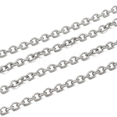 Tarnish Resistant 304 Stainless Steel Cable Chains X-CHS-Q001-13-100m-1