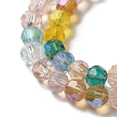 Electroplate Transparent Glass Beads Strands EGLA-A035-T4mm-HL01-1