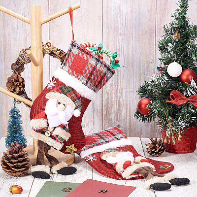 Christmas Theme Non-woven Fabrics Bags ABAG-TAC0005-03B-1