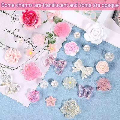 50G Resin Acrylic DIY Accessories Simulation Baroque Style Rose Halo Dyed Mixed Flower DIY Accessories JX581E-1