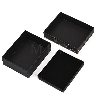 Gold Stamping Planet Cardboard Jewelry Packaging Boxes CON-T002-01E-1