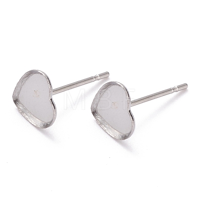 304 Stainless Steel Stud Earring Settings X-STAS-J032-13-1