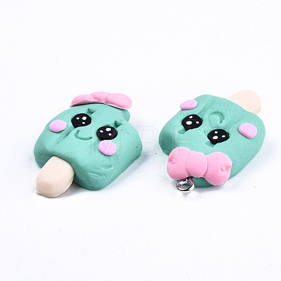 Handmade Polymer Clay Charms CLAY-T016-63A-1