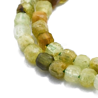 Natural Green Garnet Beads Strands G-P457-B01-07-1