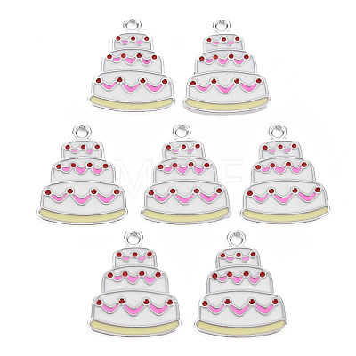 Alloy Enamel Pendants PALLOY-T075-134-RS-1