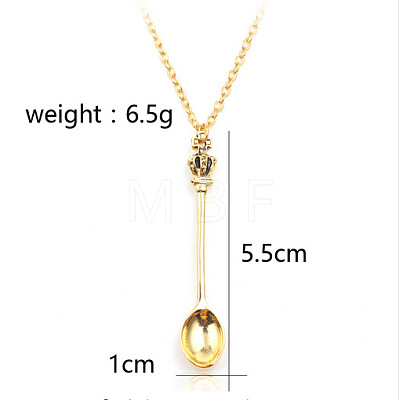 Teaspoon Alloy Pendant Necklaces for Women FS-WG6242D-03-1