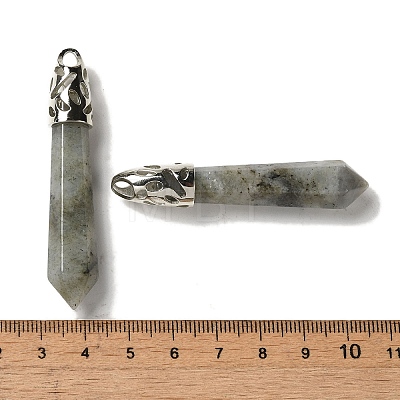 Natural Labradorite Pointed Big Pendants G-Z055-01P-23-1