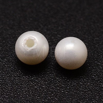 Shell Pearl Beads X-BSHE-L031-01-4mm-1