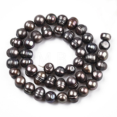 Natural Cultured Freshwater Pearl Beads Strands PEAR-N013-08D-1