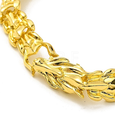 Men's Alloy Dragon Wrap Chain Bracelet BJEW-A129-01G-1