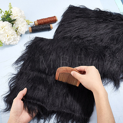 Square Faux Fur Squares Fabric AJEW-WH0348-615B-1