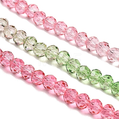 Transparent Painted Glass Beads Strands DGLA-A034-T3mm-A18-1