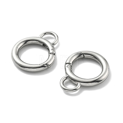 304 Stainless Steel Spring Gate Clasp Findings STAS-B082-05A-P-1