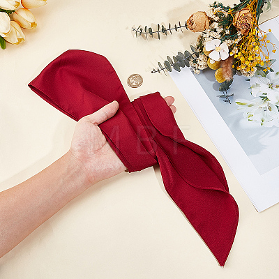 Solid Color Polyester Silk Scarf for Women Girls AJEW-WH20019-164D-1