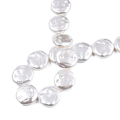 ABS Plastic Imitation Pearl Beads Strands KY-N015-08-B01-1