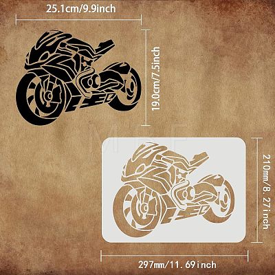 Large Plastic Reusable Drawing Painting Stencils Templates DIY-WH0202-444-1