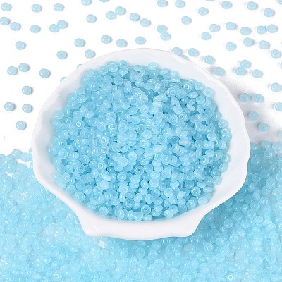 Transparent Glass Seed Beads SEED-Q041-01I-1