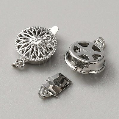 Brass Box Clasps KK-WH0079-16B-P-1