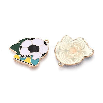 Alloy Enamel Pendants ENAM-T025-01G-03-1