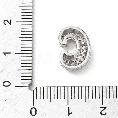 Brass Micro Pave Cubic Zirconia Pendants KK-A300-02P-C-1