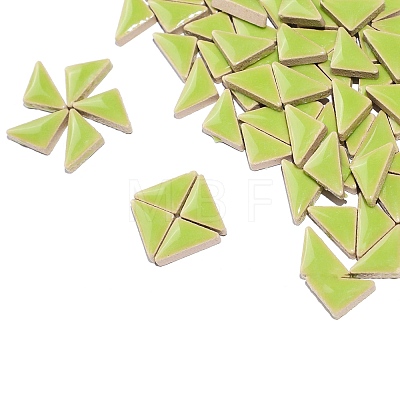 Triangle Porcelain Cabochons PW-WGD1E7C-29-1