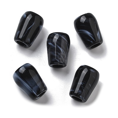 Two Tone Acrylic Beads OACR-S042-03B-1