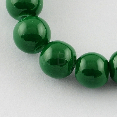 Painted Glass Beads Strands X-DGLA-S071-6mm-19-1
