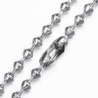 304 Stainless Steel Chain Necklaces NJEW-H445-13P-1