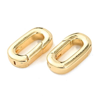 Brass Spring Gate Rings KK-G548-07A-G-1