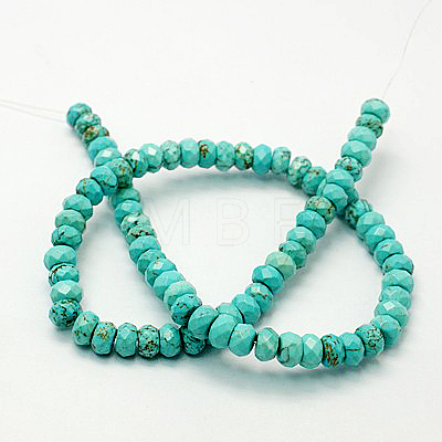 Natural Howlite Beads Strands TURQ-P027-53-1