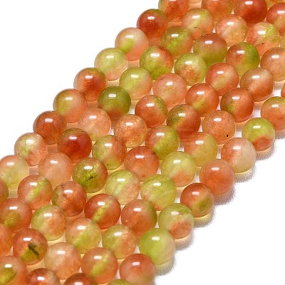 Natural Malaysia Jade Beads Strands G-L645-C01-6mm-25-1