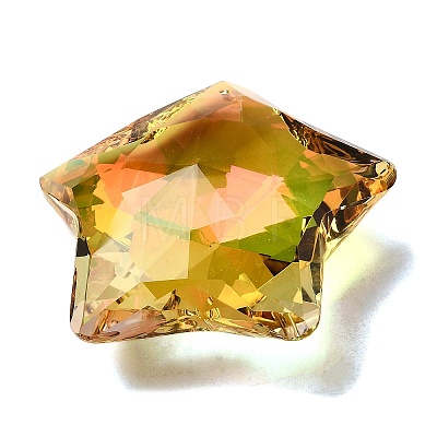 Electroplated Glass Pendants X-GLAA-G122-05B-1