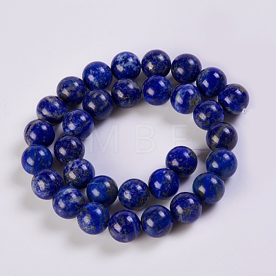 Natural Lapis Lazuli Beads Strands G-K254-01-12mm-1