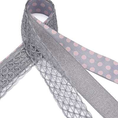 9 Yards 3 Styles Polyester Ribbon SRIB-A014-G05-1