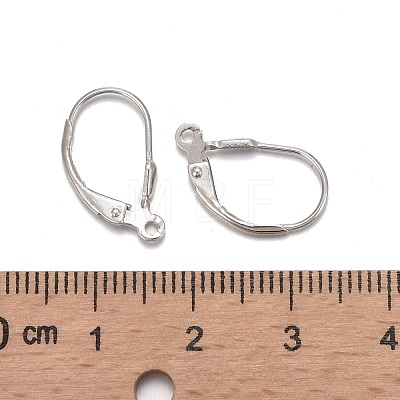 925 Sterling Silver Leverback Hoop Earring Findings STER-A002-181-1