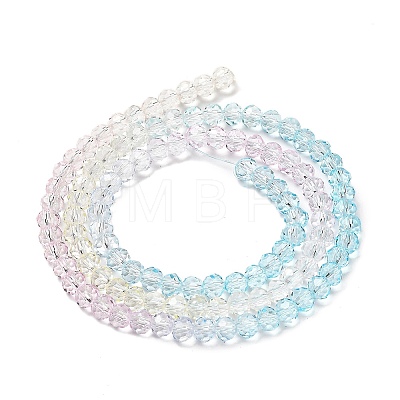 Transparent Painted Glass Beads Strands X1-DGLA-A034-T3mm-A21-1