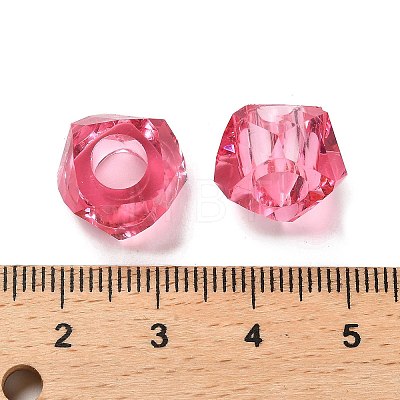 Transparent Resin European Beads RESI-B020-01B-1