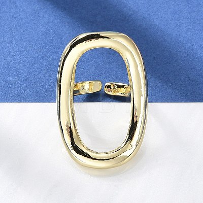 Brass Open Cuff Rings RJEW-Q778-19G-1