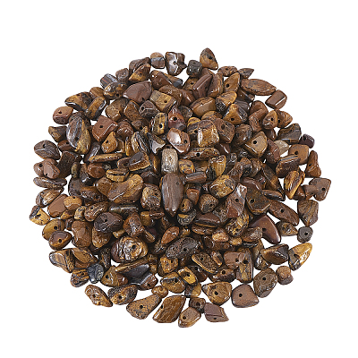 Natural Tiger Eye Chip Beads G-CJ0001-13-1