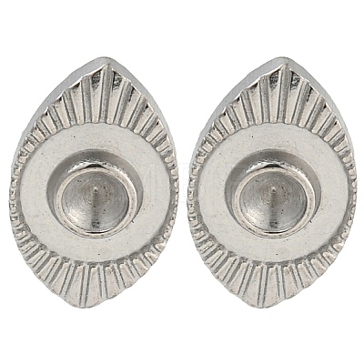 Non-Tarnish 304 Stainless Steel Stud Earring Findings EJEW-P291-11P-1